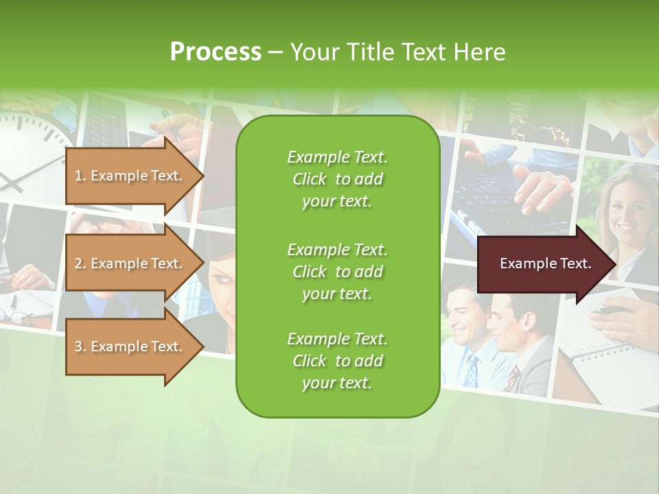 Background Building Woman PowerPoint Template