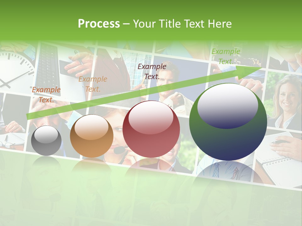 Background Building Woman PowerPoint Template