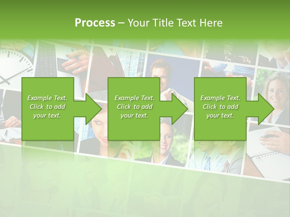 Background Building Woman PowerPoint Template