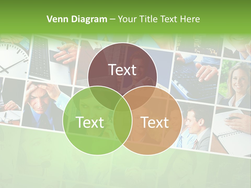 Background Building Woman PowerPoint Template