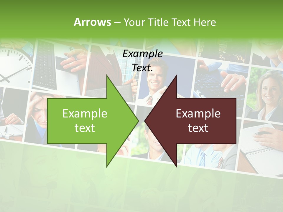 Background Building Woman PowerPoint Template