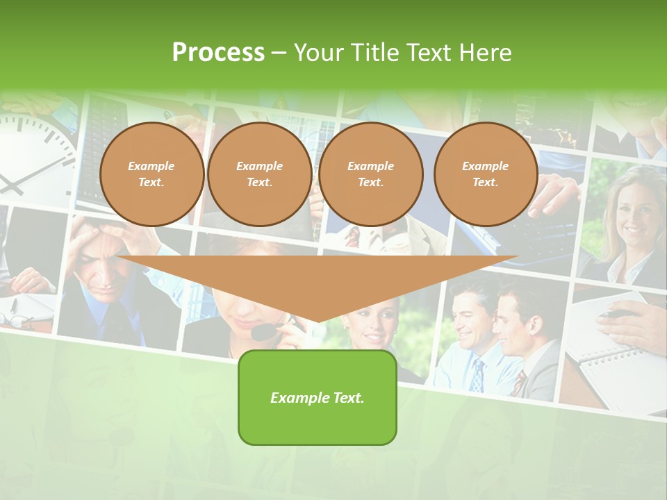 Background Building Woman PowerPoint Template