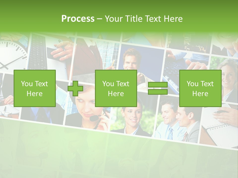 Background Building Woman PowerPoint Template