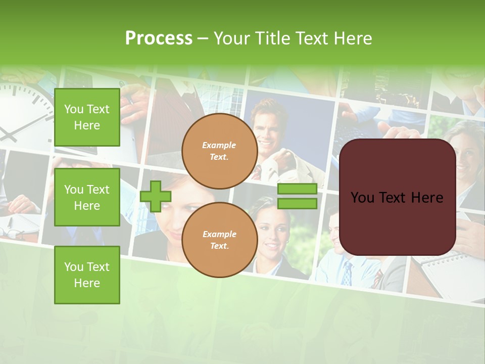 Background Building Woman PowerPoint Template