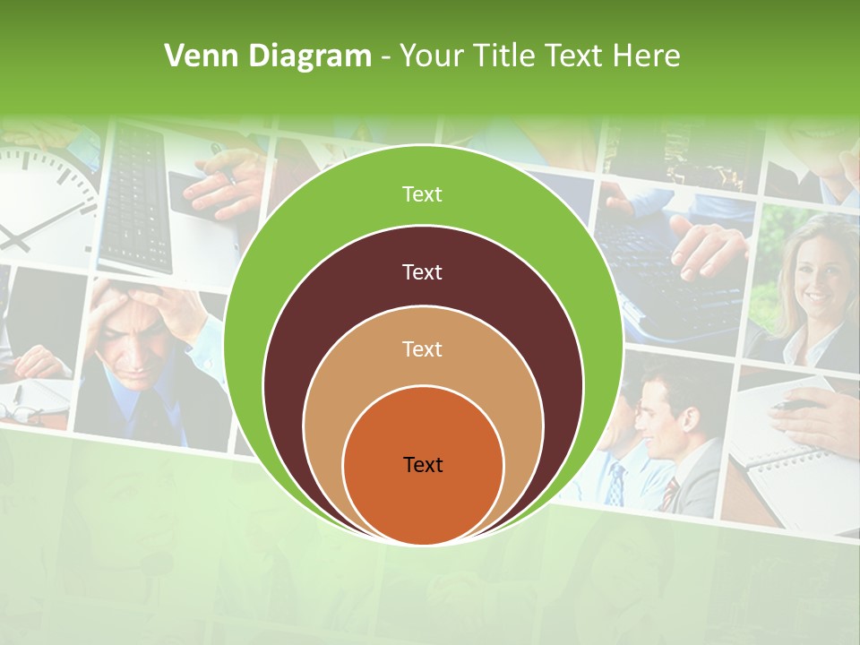 Background Building Woman PowerPoint Template
