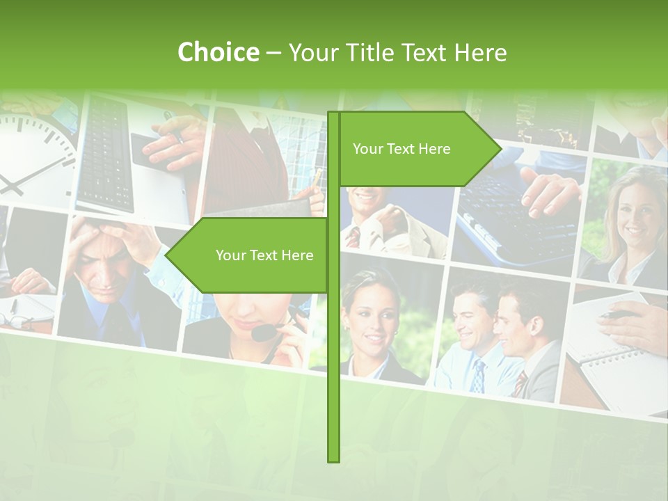 Background Building Woman PowerPoint Template