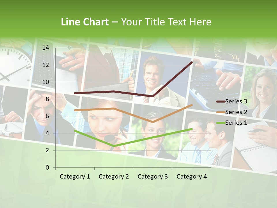 Background Building Woman PowerPoint Template