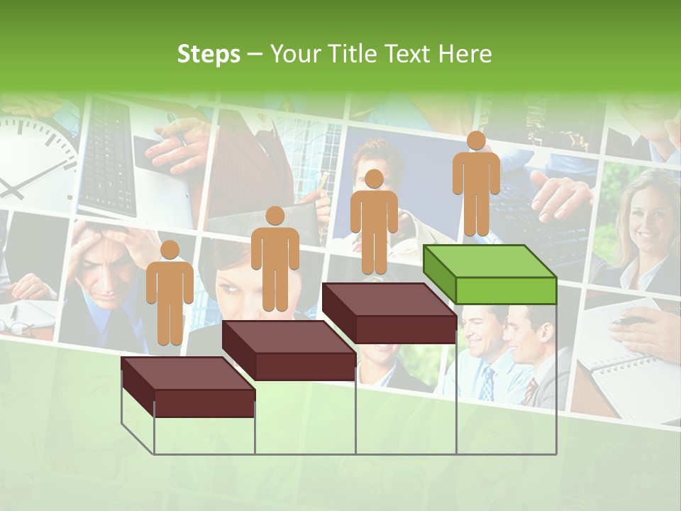 Background Building Woman PowerPoint Template