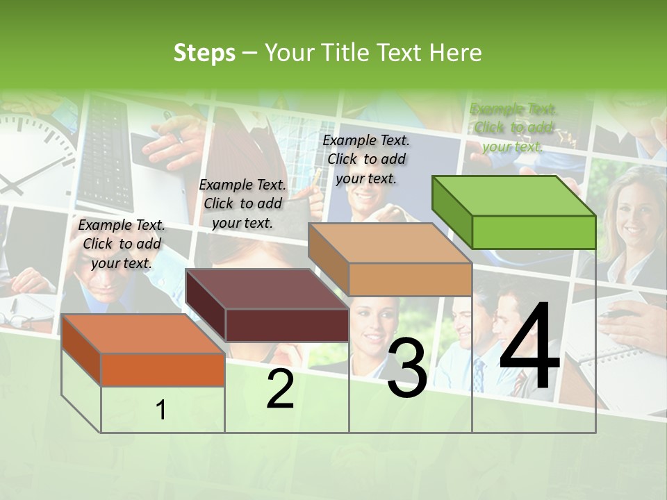 Background Building Woman PowerPoint Template