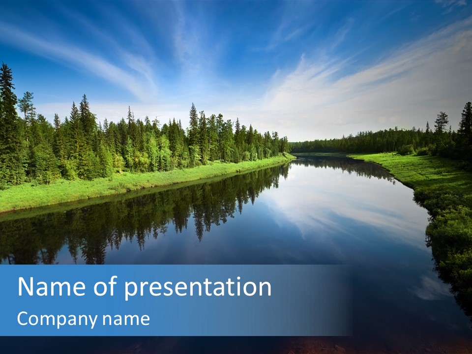 Silence Water Quiet PowerPoint Template