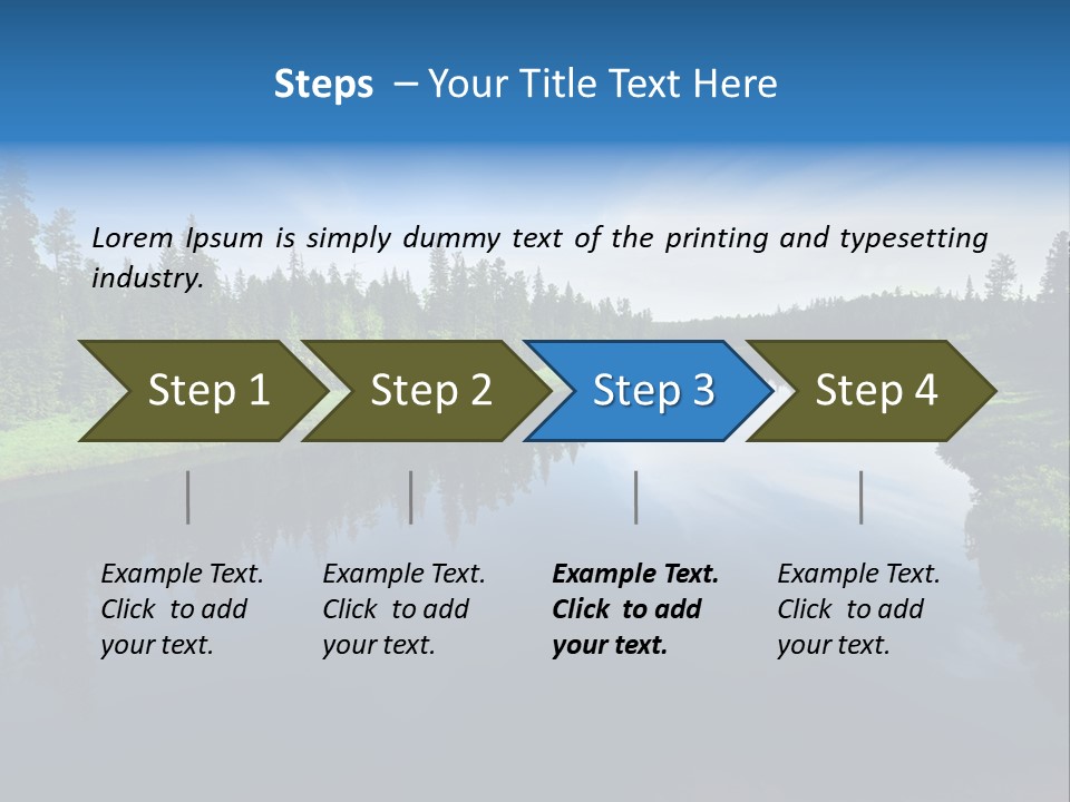 Silence Water Quiet PowerPoint Template