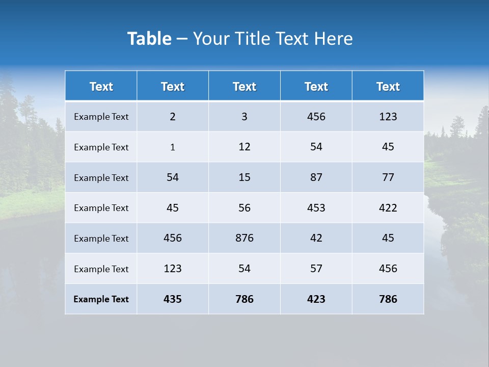 Silence Water Quiet PowerPoint Template