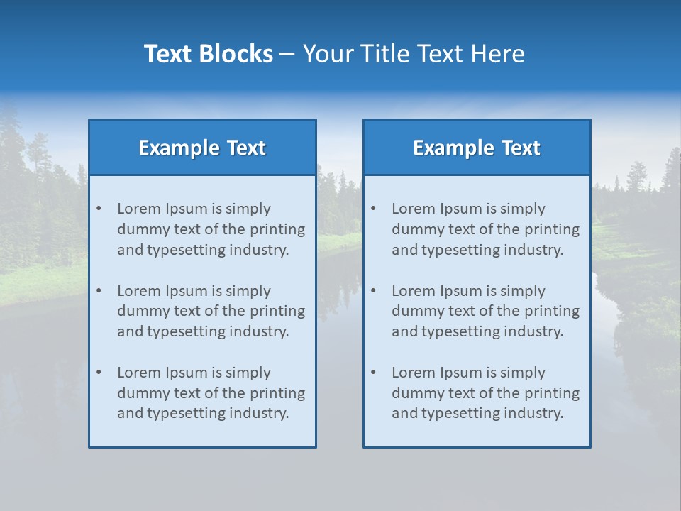 Silence Water Quiet PowerPoint Template