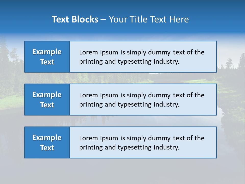Silence Water Quiet PowerPoint Template