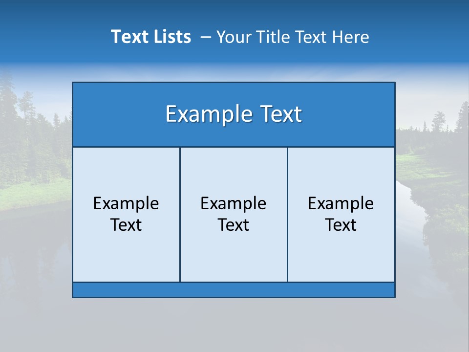 Silence Water Quiet PowerPoint Template
