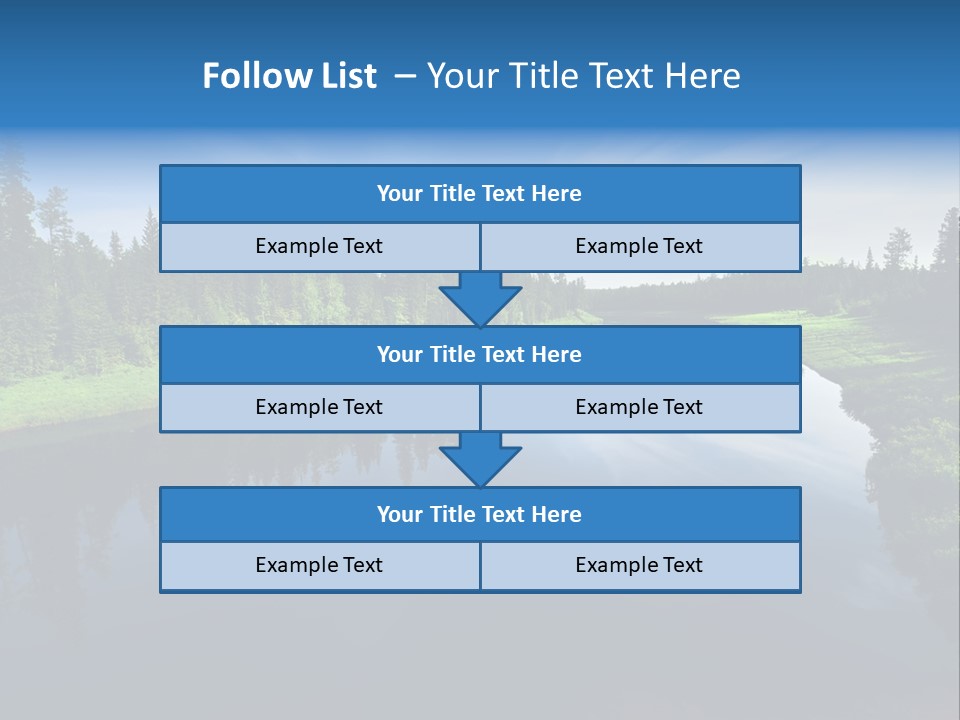 Silence Water Quiet PowerPoint Template