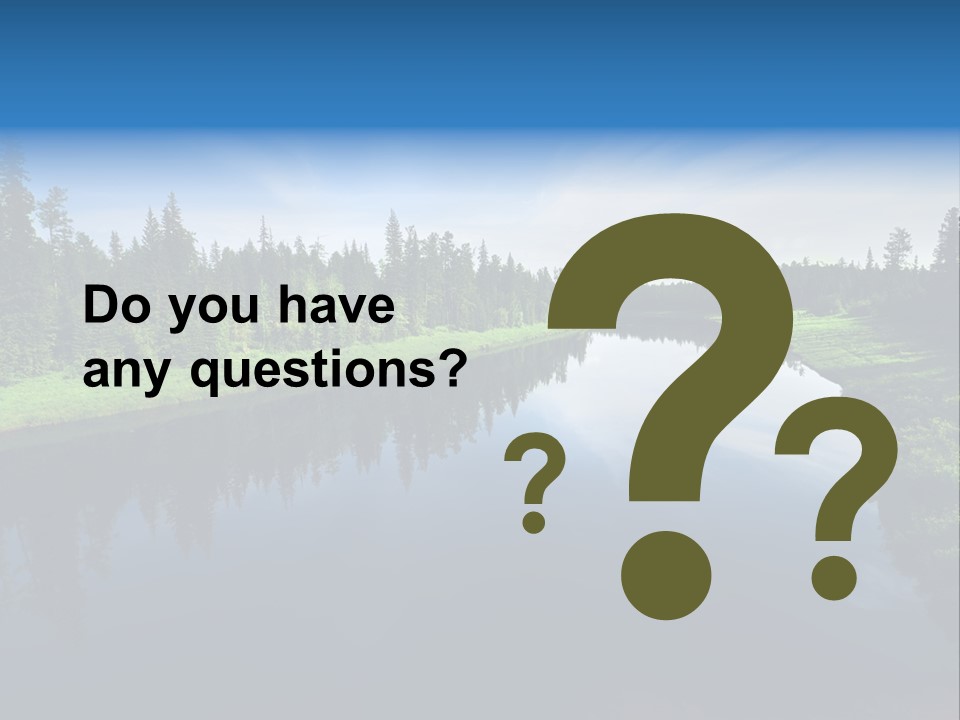 Silence Water Quiet PowerPoint Template