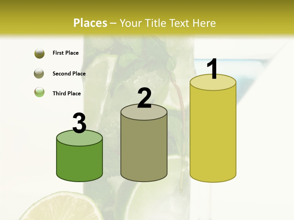 White Taste Physalis PowerPoint Template