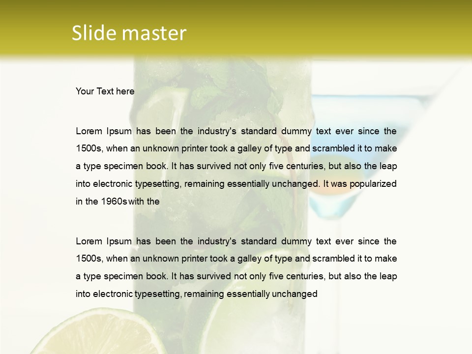 White Taste Physalis PowerPoint Template