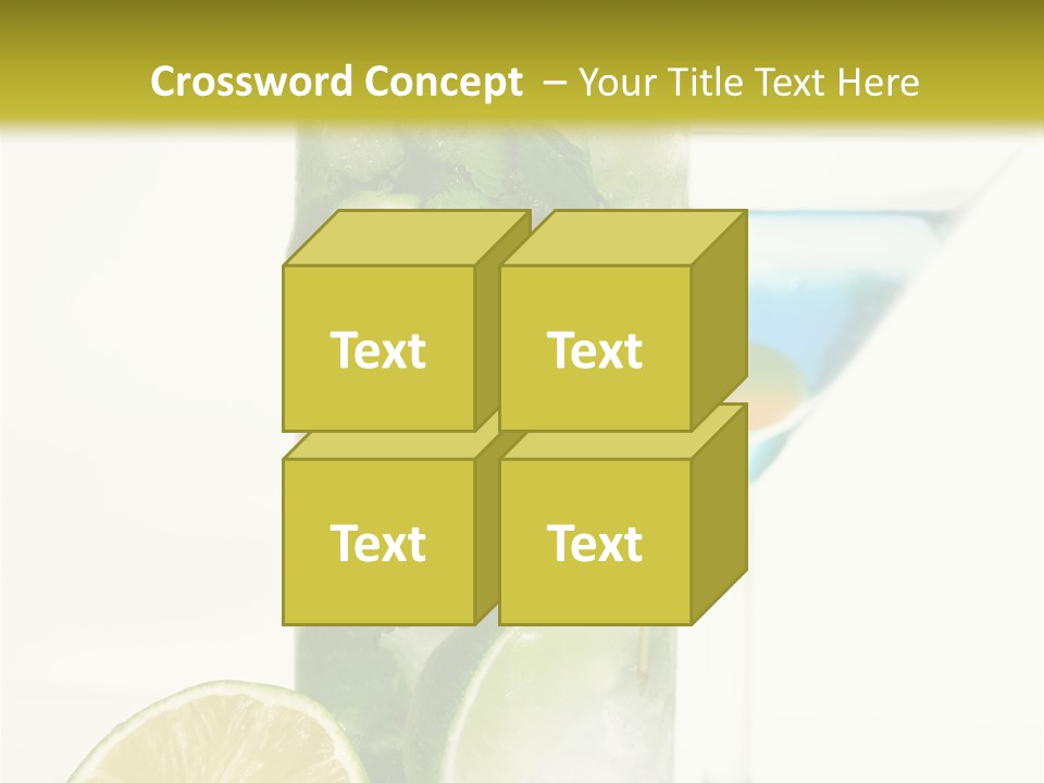 White Taste Physalis PowerPoint Template