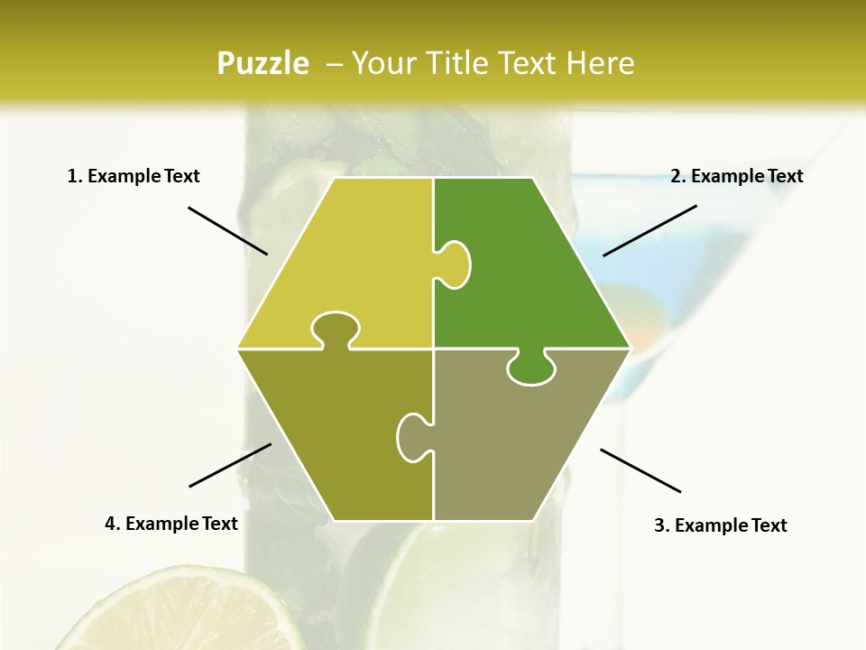 White Taste Physalis PowerPoint Template