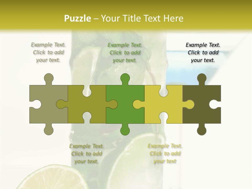 White Taste Physalis PowerPoint Template