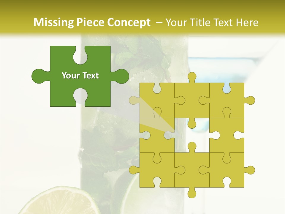 White Taste Physalis PowerPoint Template