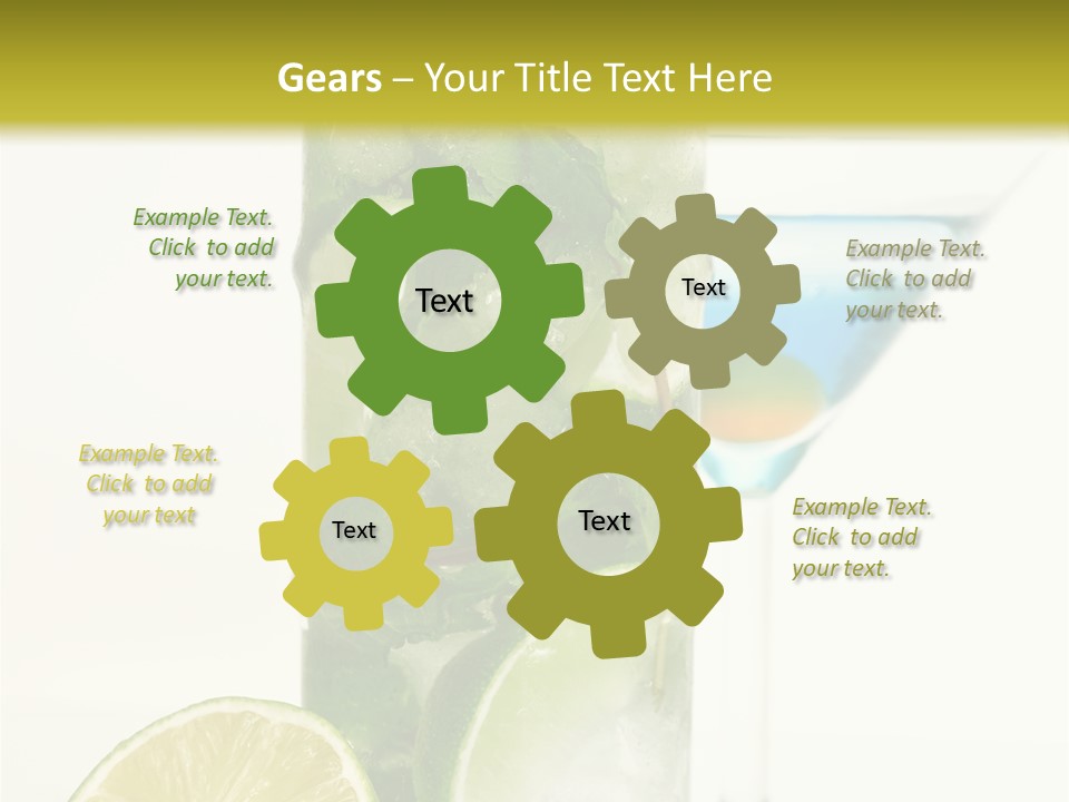 White Taste Physalis PowerPoint Template