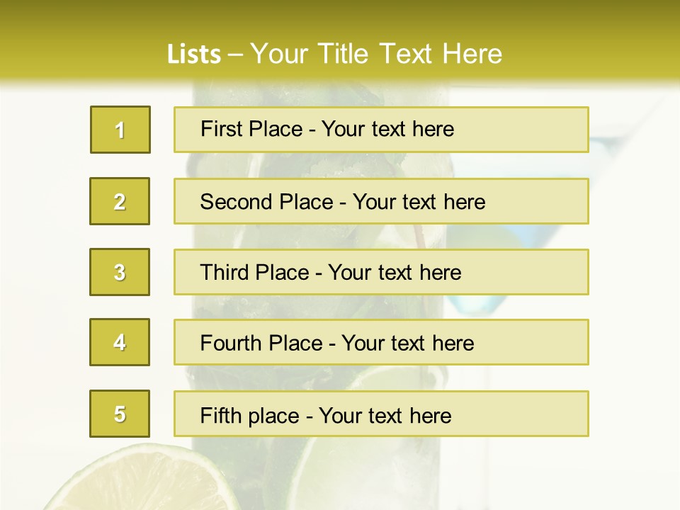 White Taste Physalis PowerPoint Template