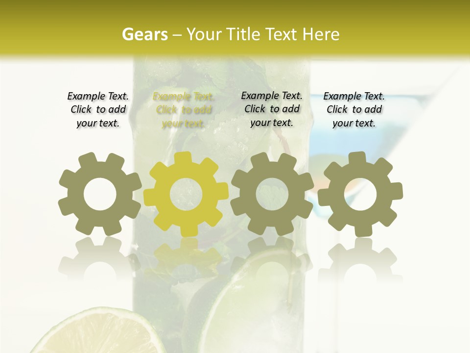 White Taste Physalis PowerPoint Template