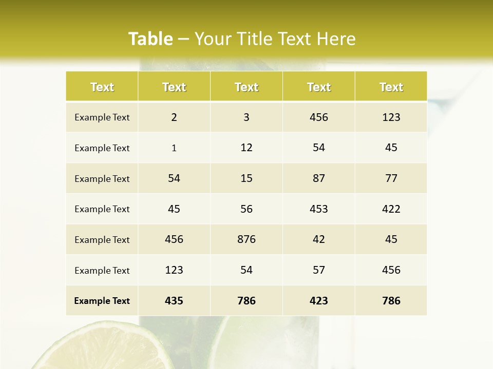 White Taste Physalis PowerPoint Template