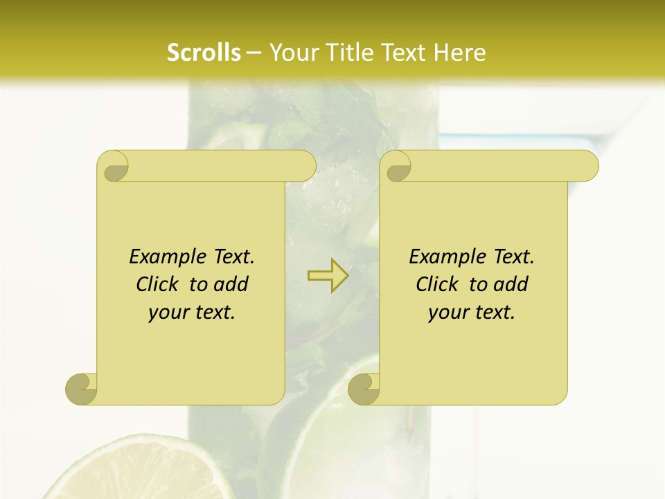 White Taste Physalis PowerPoint Template
