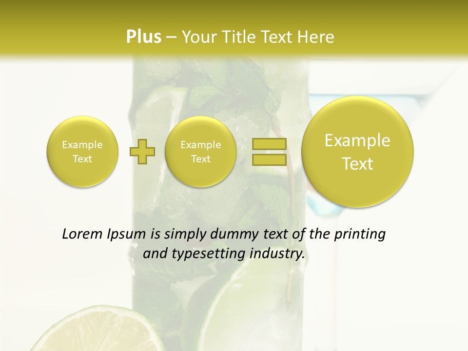 White Taste Physalis PowerPoint Template