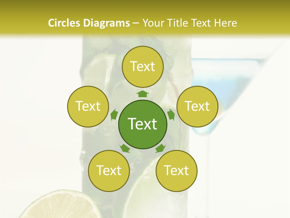 White Taste Physalis PowerPoint Template