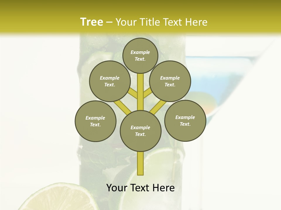 White Taste Physalis PowerPoint Template