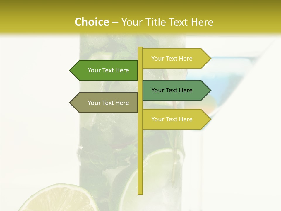 White Taste Physalis PowerPoint Template