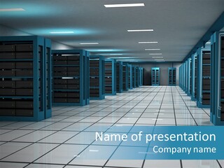 Web Space Secure PowerPoint Template