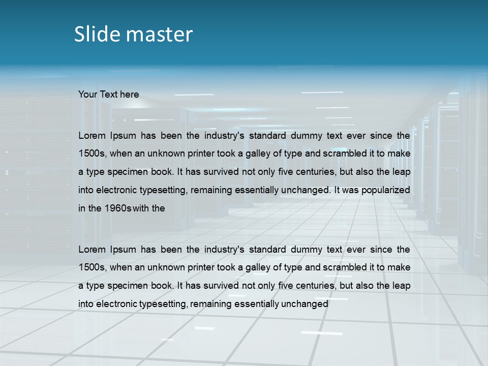 Web Space Secure PowerPoint Template