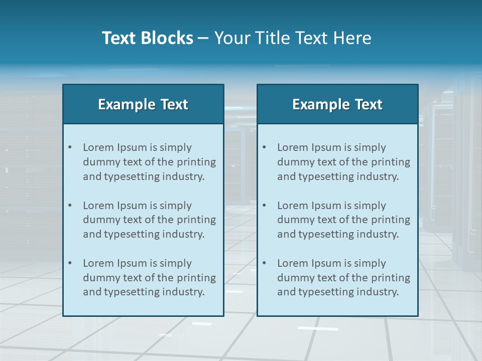 Web Space Secure PowerPoint Template