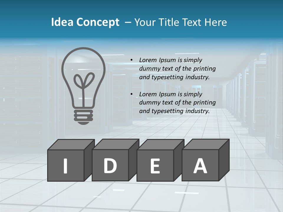 Web Space Secure PowerPoint Template