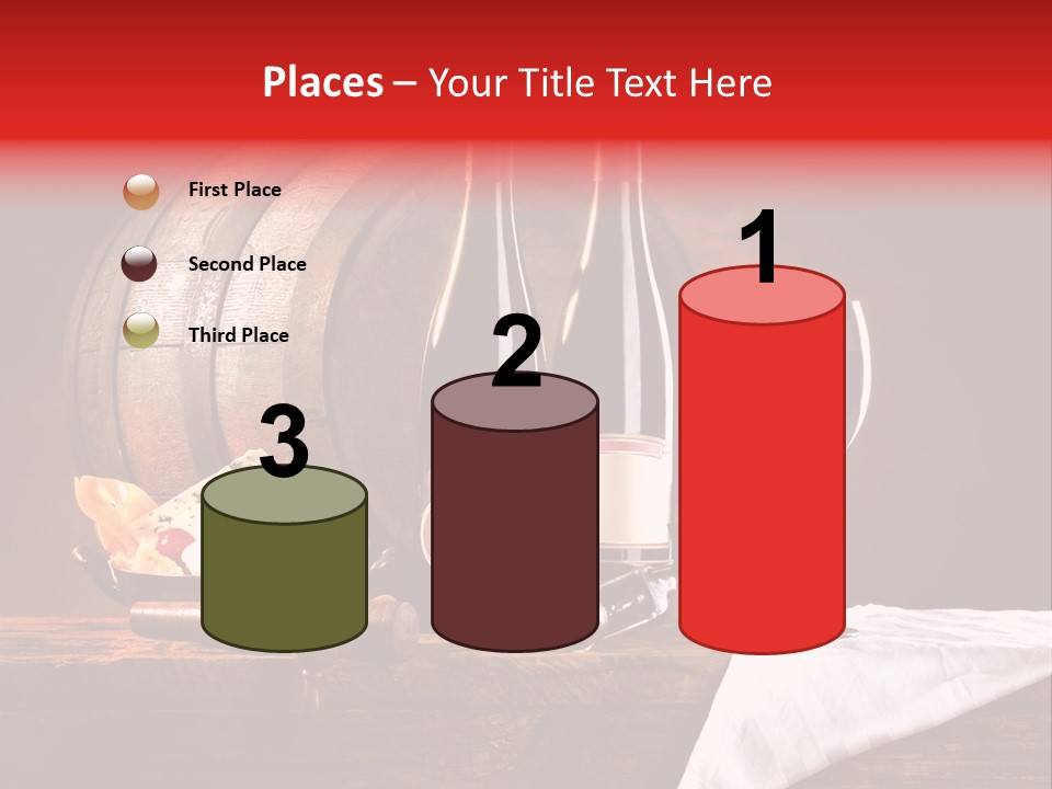 Wine Drapery Red PowerPoint Template
