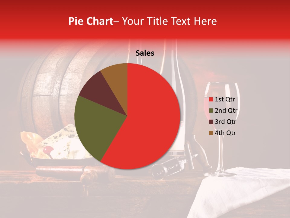 Wine Drapery Red PowerPoint Template