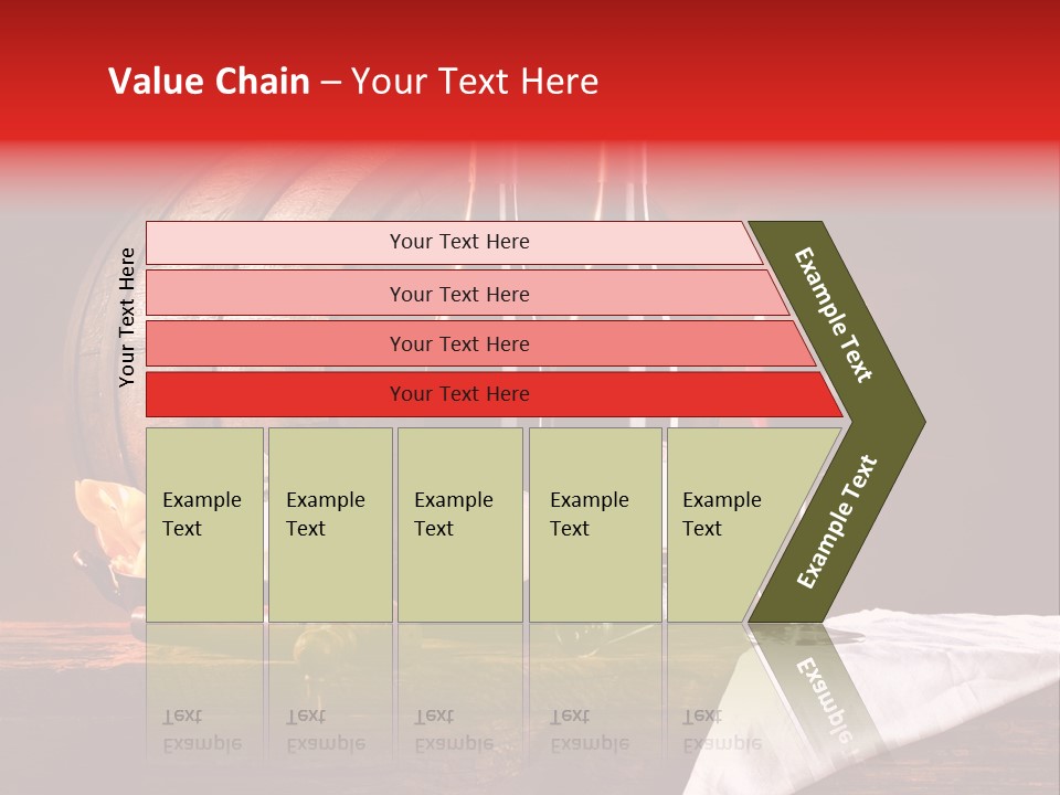 Wine Drapery Red PowerPoint Template