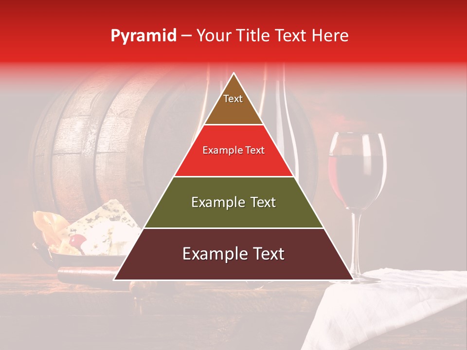 Wine Drapery Red PowerPoint Template