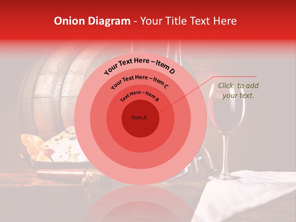 Wine Drapery Red PowerPoint Template