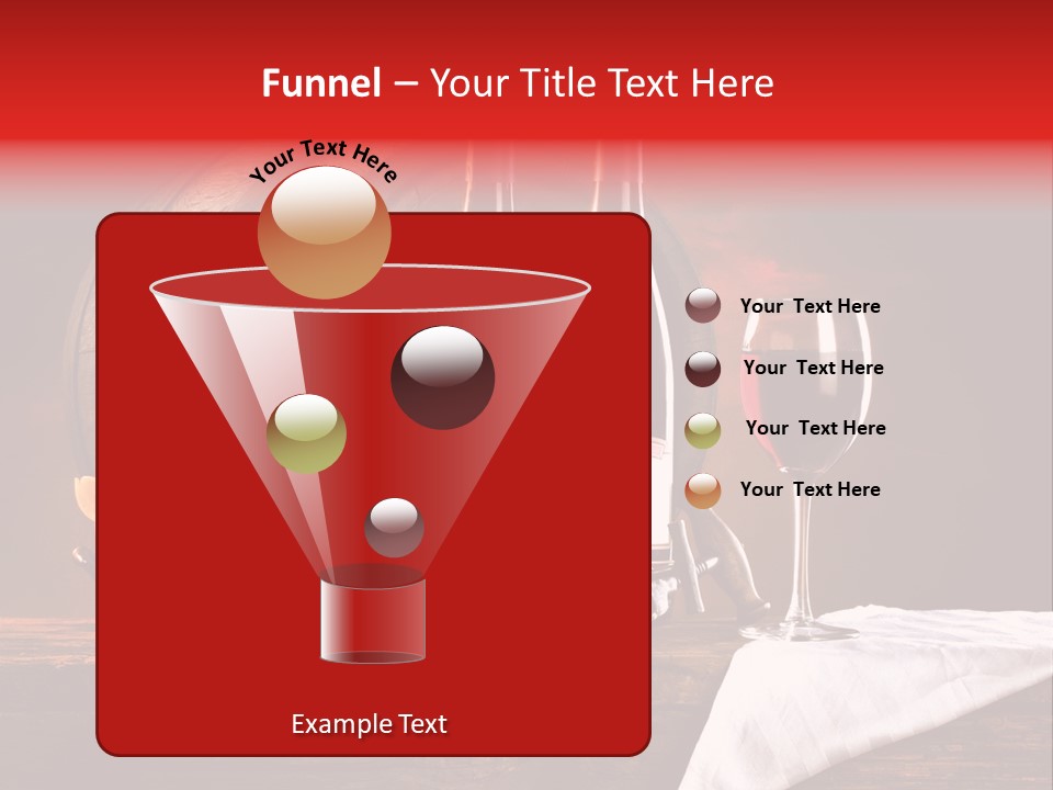 Wine Drapery Red PowerPoint Template