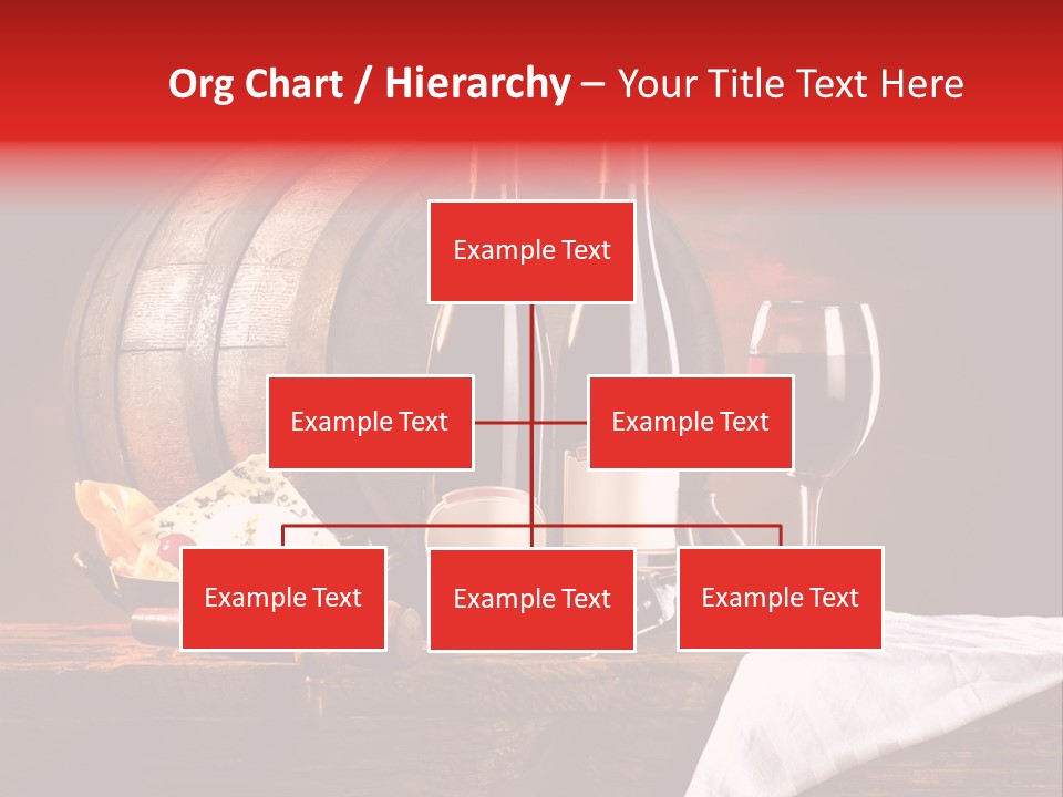 Wine Drapery Red PowerPoint Template