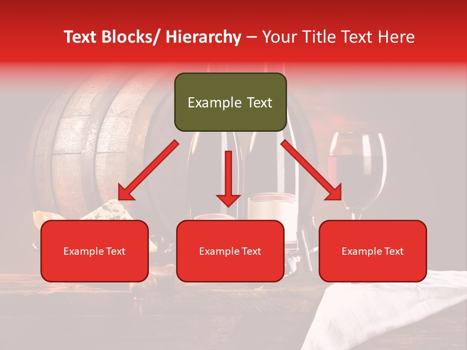 Wine Drapery Red PowerPoint Template