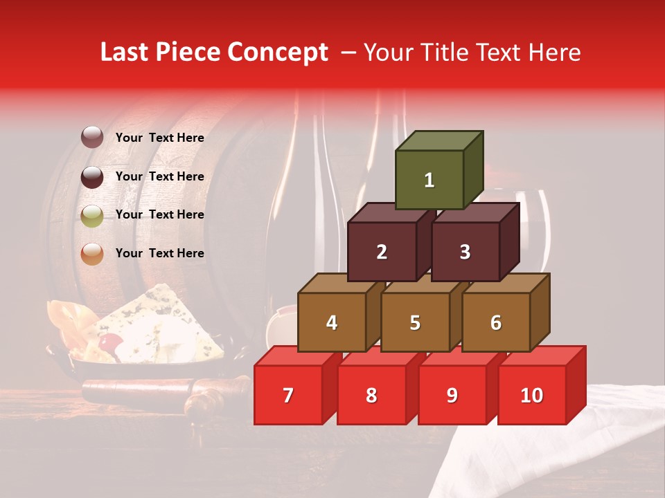 Wine Drapery Red PowerPoint Template