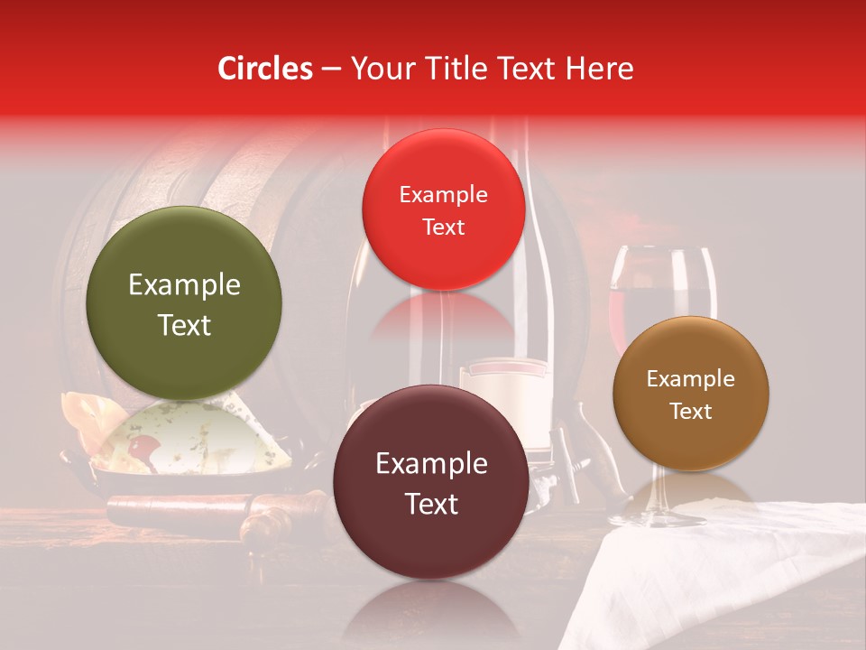 Wine Drapery Red PowerPoint Template